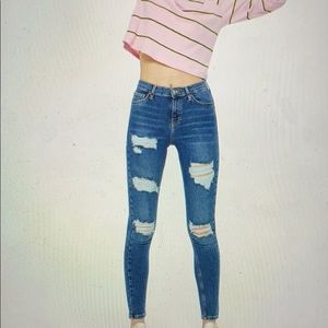 Topshop Ripped Jamie Jeans